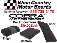 Cobra Cushions for fine tuning fit,  comfort and performance